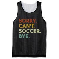 Sorry Can't Soccer Bye Funny Soccer Mesh Reversible Basketball Jersey Tank