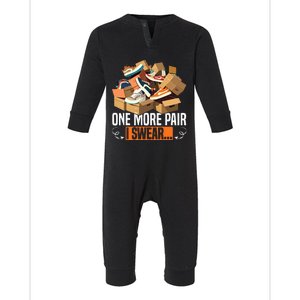 Shoe Collector Sneakerhead Shoe Lover I Love Sneakers Infant Fleece One Piece