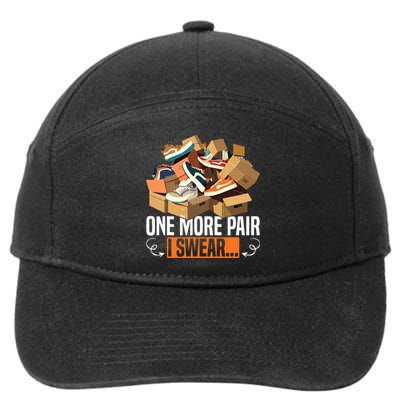 Shoe Collector Sneakerhead Shoe Lover I Love Sneakers 7-Panel Snapback Hat