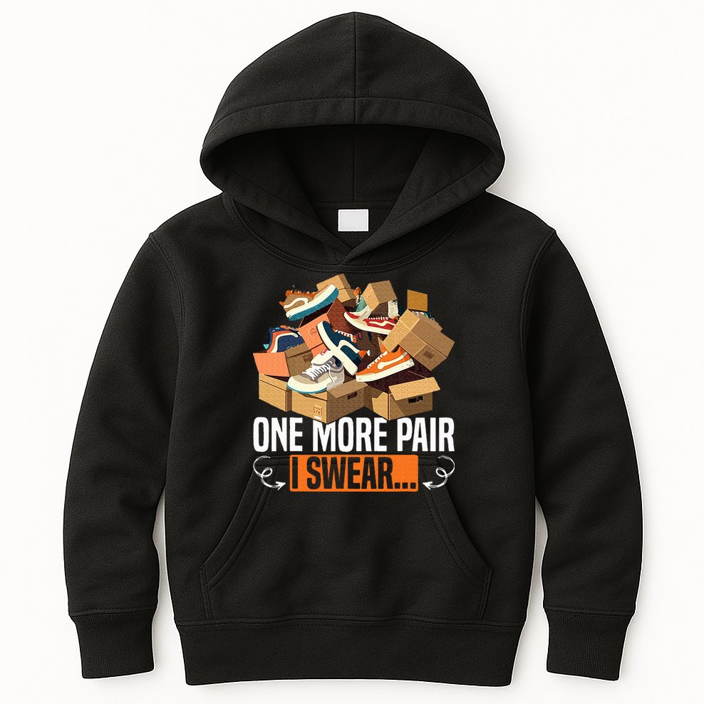 Shoe Collector Sneakerhead Shoe Lover I Love Sneakers Kids Hoodie
