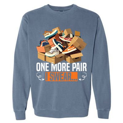 Shoe Collector Sneakerhead Shoe Lover I Love Sneakers Garment-Dyed Sweatshirt