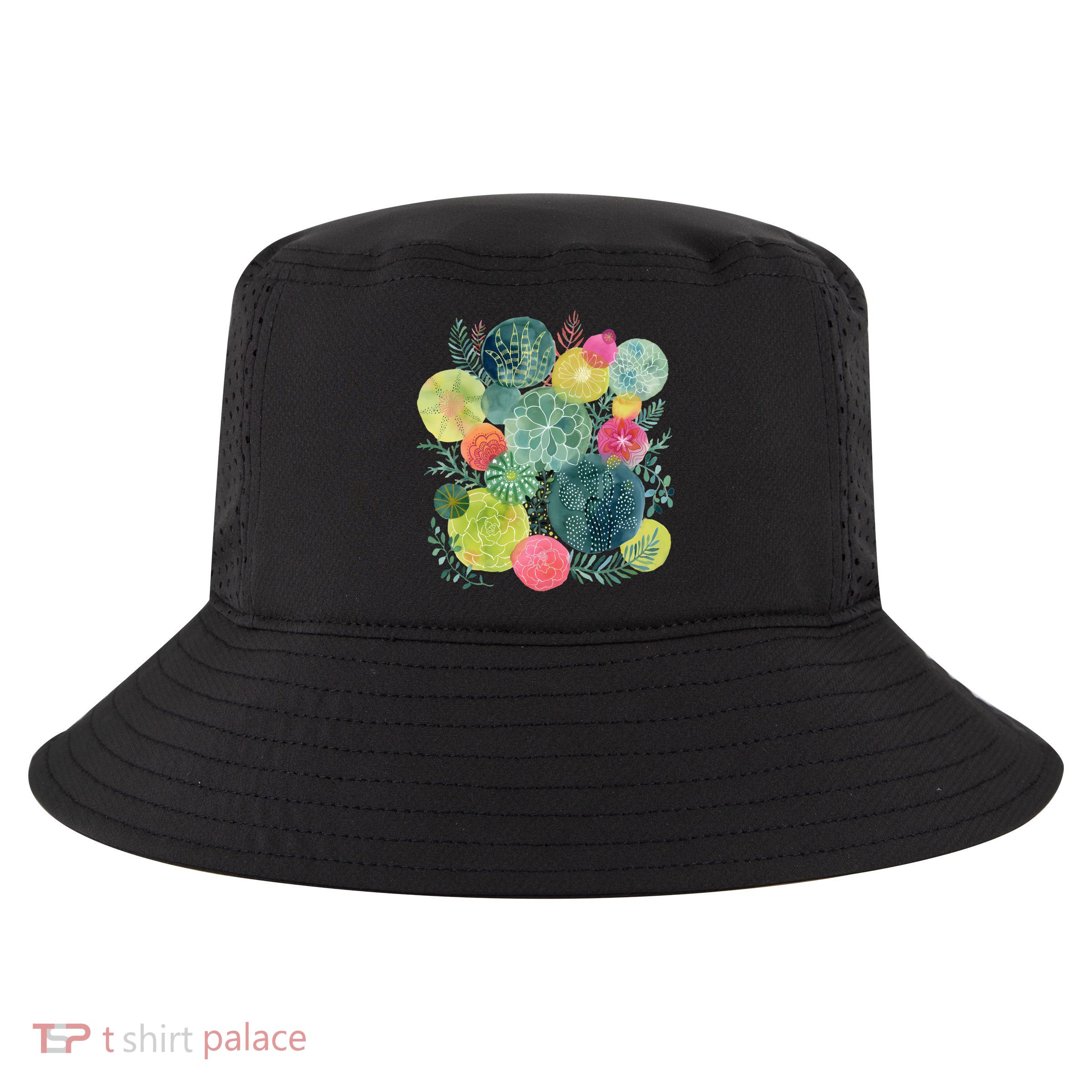 Succulent Circles Cool Comfort Performance Bucket Hat