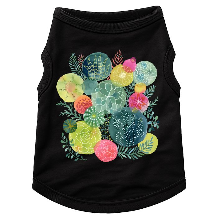 Succulent Circles Doggie Tank