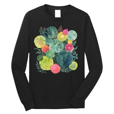 Succulent Circles Long Sleeve Shirt