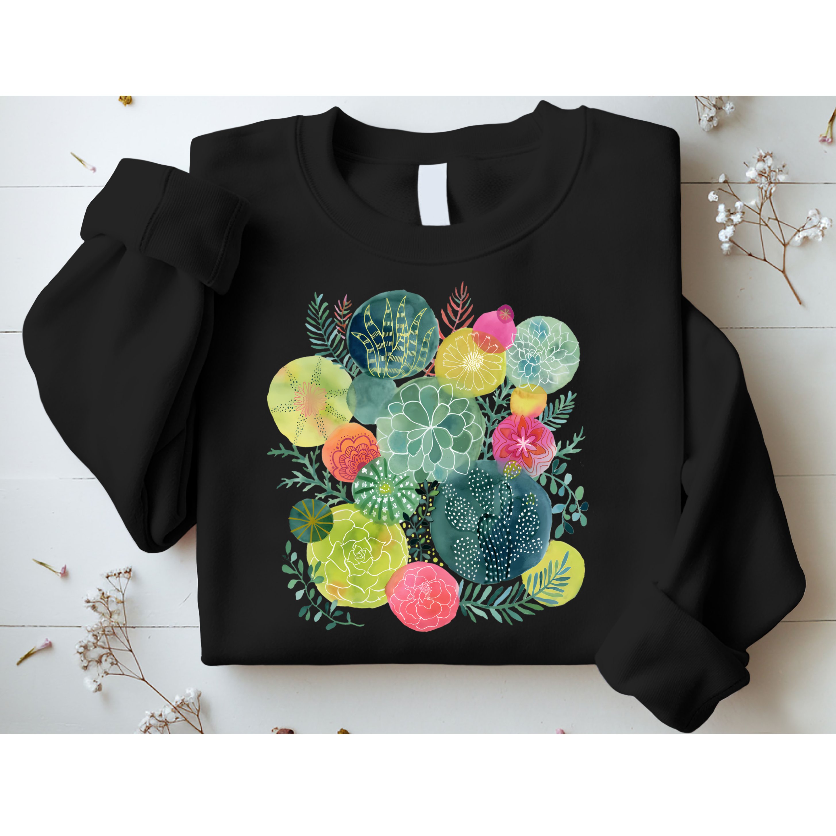 Succulent Circles Sweatshirt