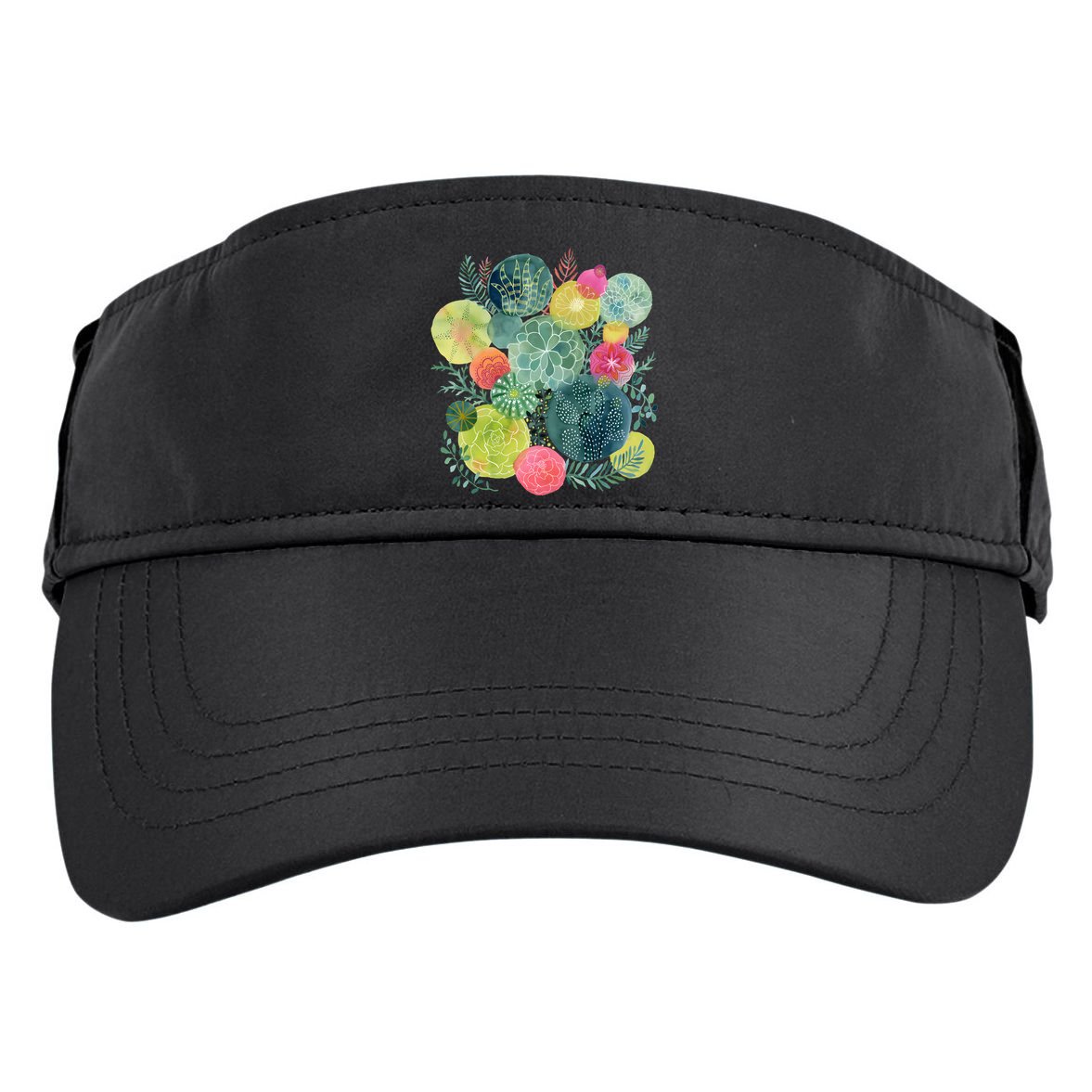 Succulent Circles Adult Drive Performance Visor