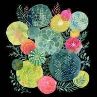 Succulent Circles Sustainable Beanie