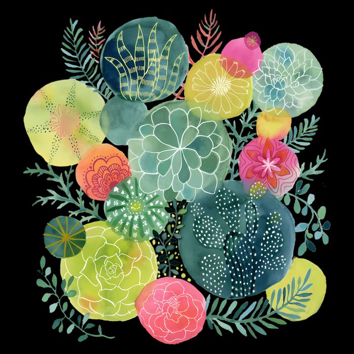 Succulent Circles Sustainable Beanie