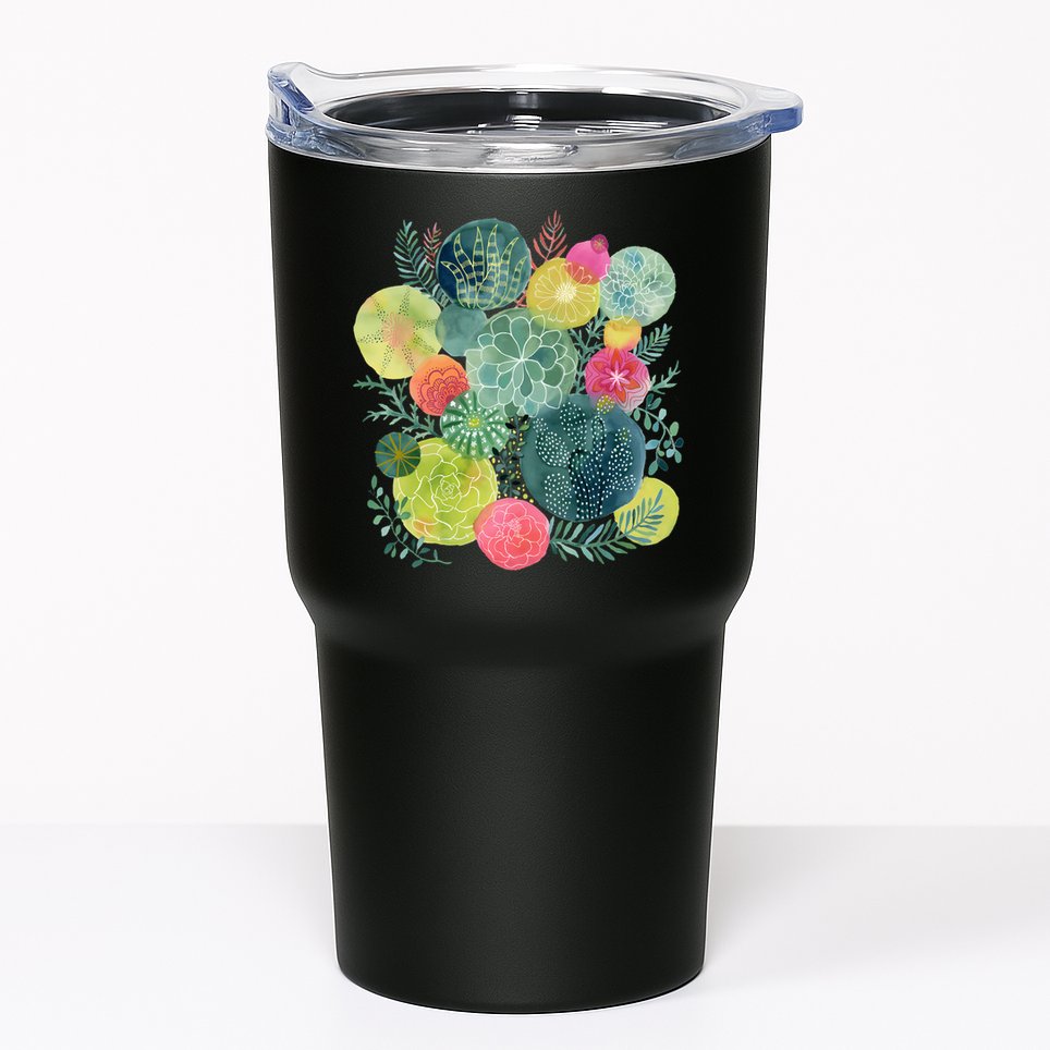 Succulent Circles Tumbler