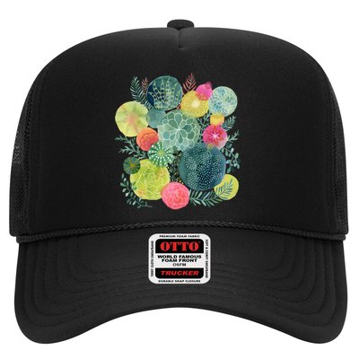 Succulent Circles Trucker Hat