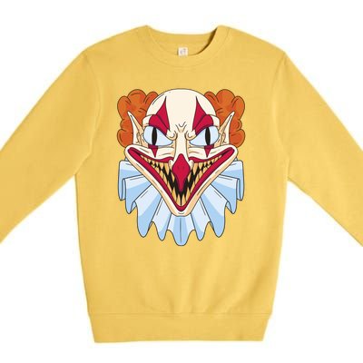 Scary Clown Smile Premium Crewneck Sweatshirt