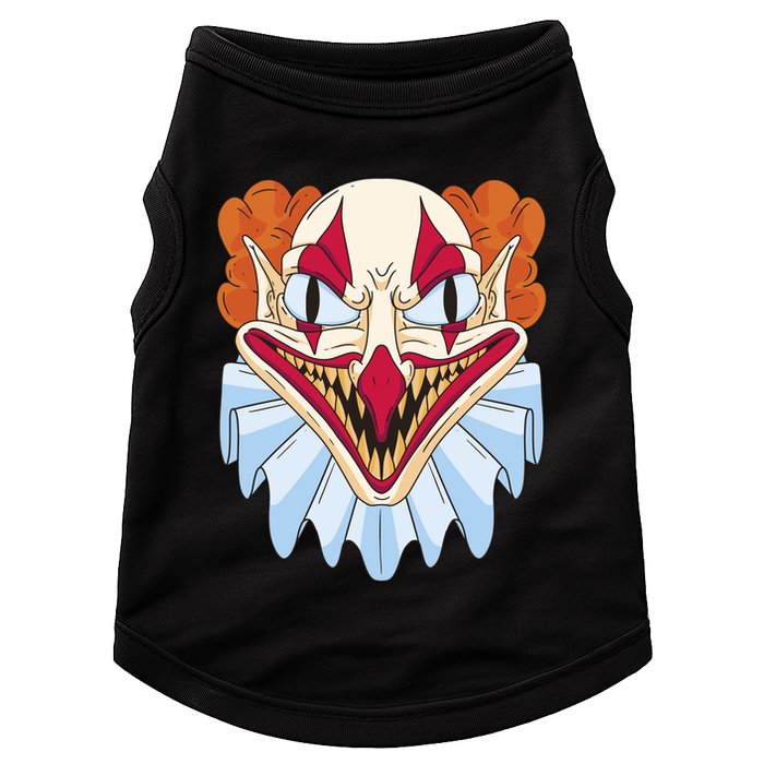 Scary Clown Smile Doggie Tank