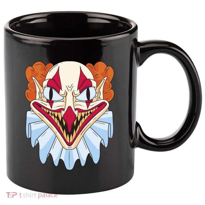 Scary Clown Smile 11oz C Handle Ceramic Mug