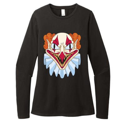 Scary Clown Smile Womens CVC Long Sleeve Shirt