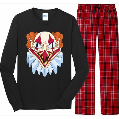 Scary Clown Smile Long Sleeve Pajama Set