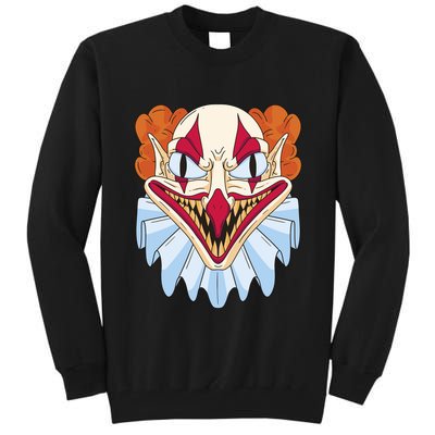 Scary Clown Smile Tall Sweatshirt