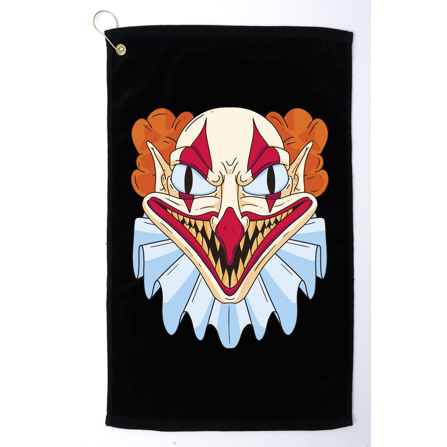Scary Clown Smile Golf Towel