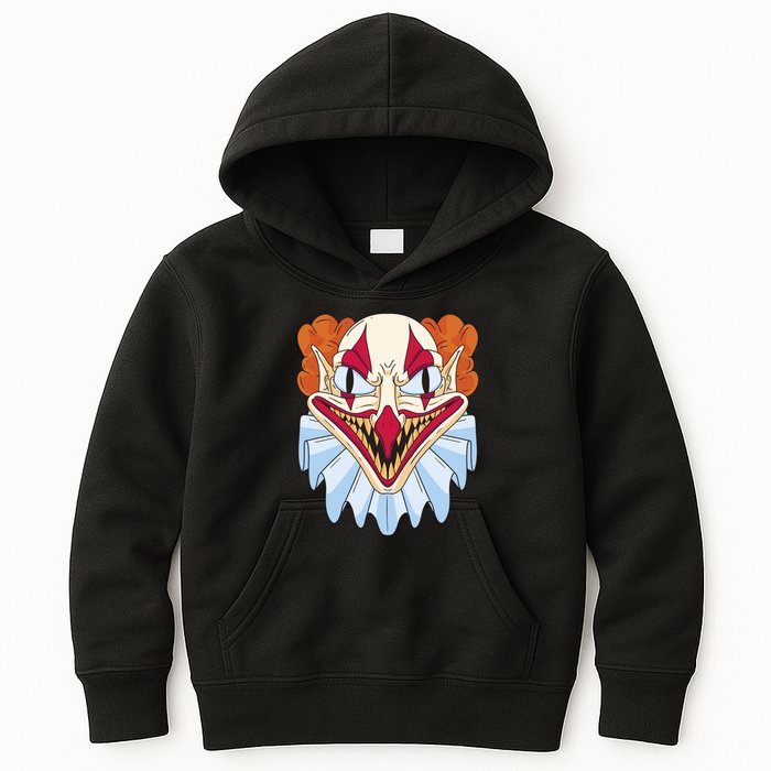 Scary Clown Smile Kids Hoodie