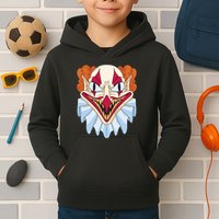Scary Clown Smile Kids Hoodie