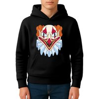 Scary Clown Smile Kids Hoodie