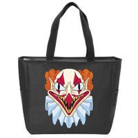 Scary Clown Smile Zip Tote Bag