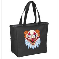 Scary Clown Smile Zip Tote Bag