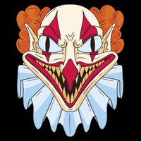 Scary Clown Smile Zip Tote Bag