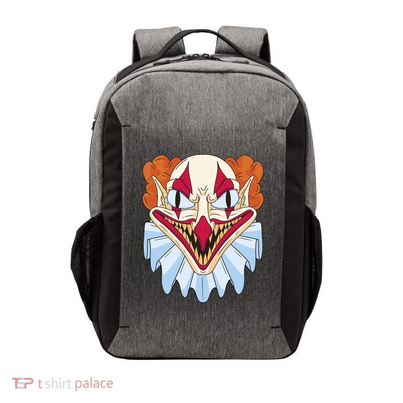 Scary Clown Smile Vector Backpack