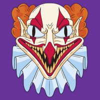 Scary Clown Smile Cooling Performance Crew T-Shirt