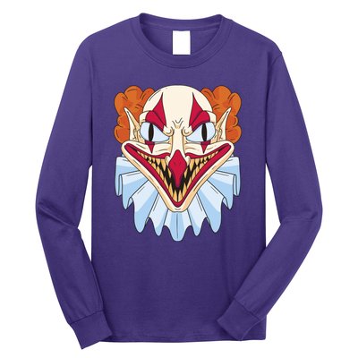 Scary Clown Smile Long Sleeve Shirt