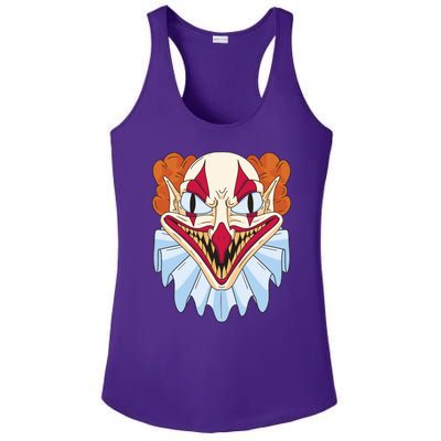 Scary Clown Smile Ladies PosiCharge Competitor Racerback Tank