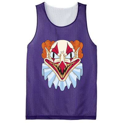 Scary Clown Smile Mesh Reversible Basketball Jersey Tank