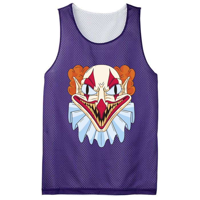 Scary Clown Smile Mesh Reversible Basketball Jersey Tank