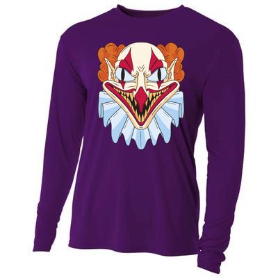 Scary Clown Smile Cooling Performance Long Sleeve Crew