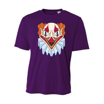 Scary Clown Smile Youth Performance Sprint T-Shirt