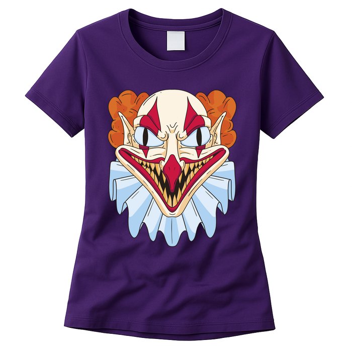 Scary Clown Smile Womens T-Shirt
