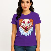 Scary Clown Smile Womens T-Shirt