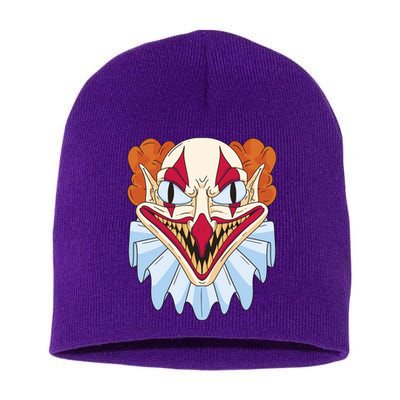 Scary Clown Smile Short Acrylic Beanie
