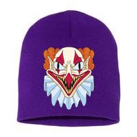 Scary Clown Smile Short Acrylic Beanie