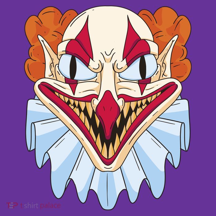 Scary Clown Smile Kids T-Shirt