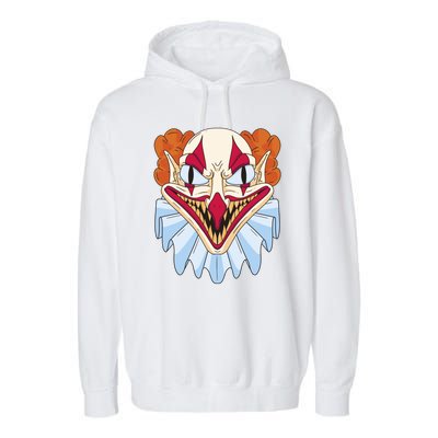 Scary Clown Smile Garment-Dyed Fleece Hoodie