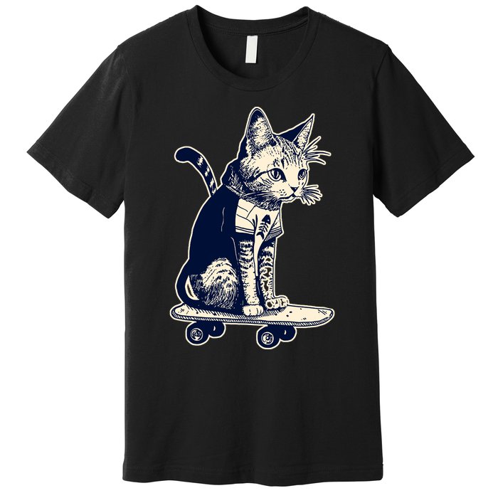 Skate Cat Premium T-Shirt