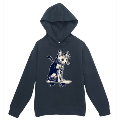 Skate Cat Urban Pullover Hoodie