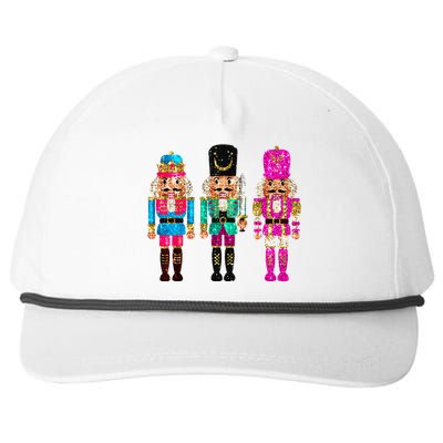 S.E.Q.U.I.N Cheerful S.P.A.R.K.L.Y Nutcrackers Christmas Snapback Five-Panel Rope Hat