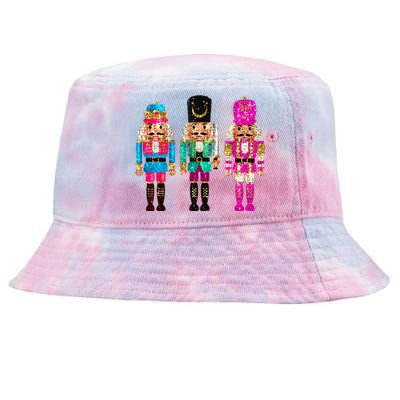 S.E.Q.U.I.N Cheerful S.P.A.R.K.L.Y Nutcrackers Christmas Tie-Dyed Bucket Hat