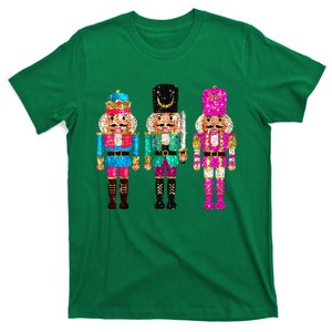 S.E.Q.U.I.N Cheerful S.P.A.R.K.L.Y Nutcrackers Christmas T-Shirt