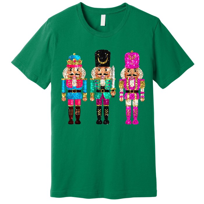S.E.Q.U.I.N Cheerful S.P.A.R.K.L.Y Nutcrackers Christmas Premium T-Shirt