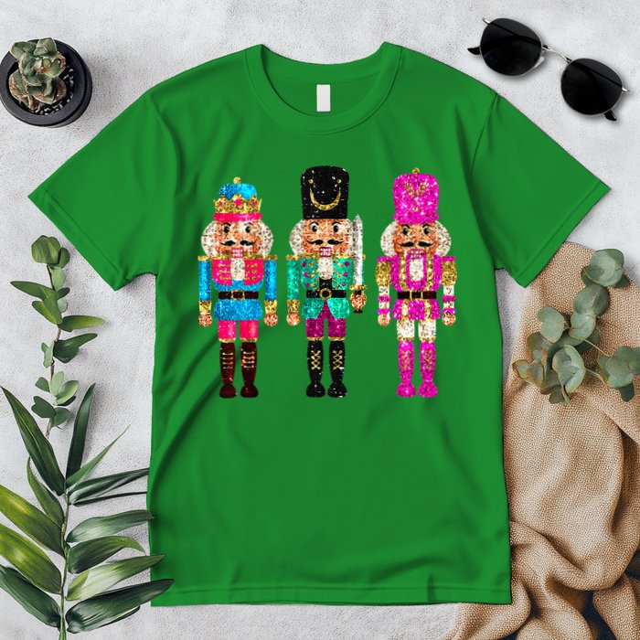 S.E.Q.U.I.N Cheerful S.P.A.R.K.L.Y Nutcrackers Christmas Premium T-Shirt