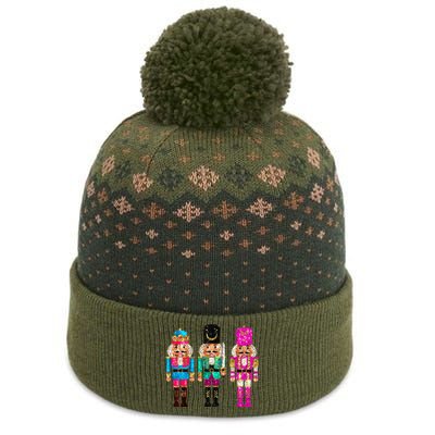 S.E.Q.U.I.N Cheerful S.P.A.R.K.L.Y Nutcrackers Christmas The Baniff Cuffed Pom Beanie