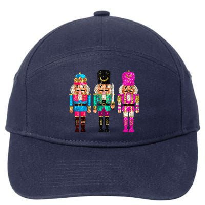 S.E.Q.U.I.N Cheerful S.P.A.R.K.L.Y Nutcrackers Christmas 7-Panel Snapback Hat